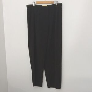 Dressbarn Pants Women's Size 18 Black Trousees Tummy Control Button Zip NEW